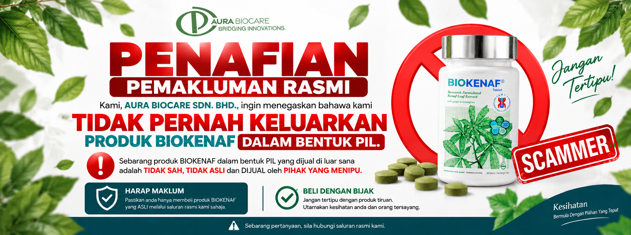 Perhatian - Produk Tiruan