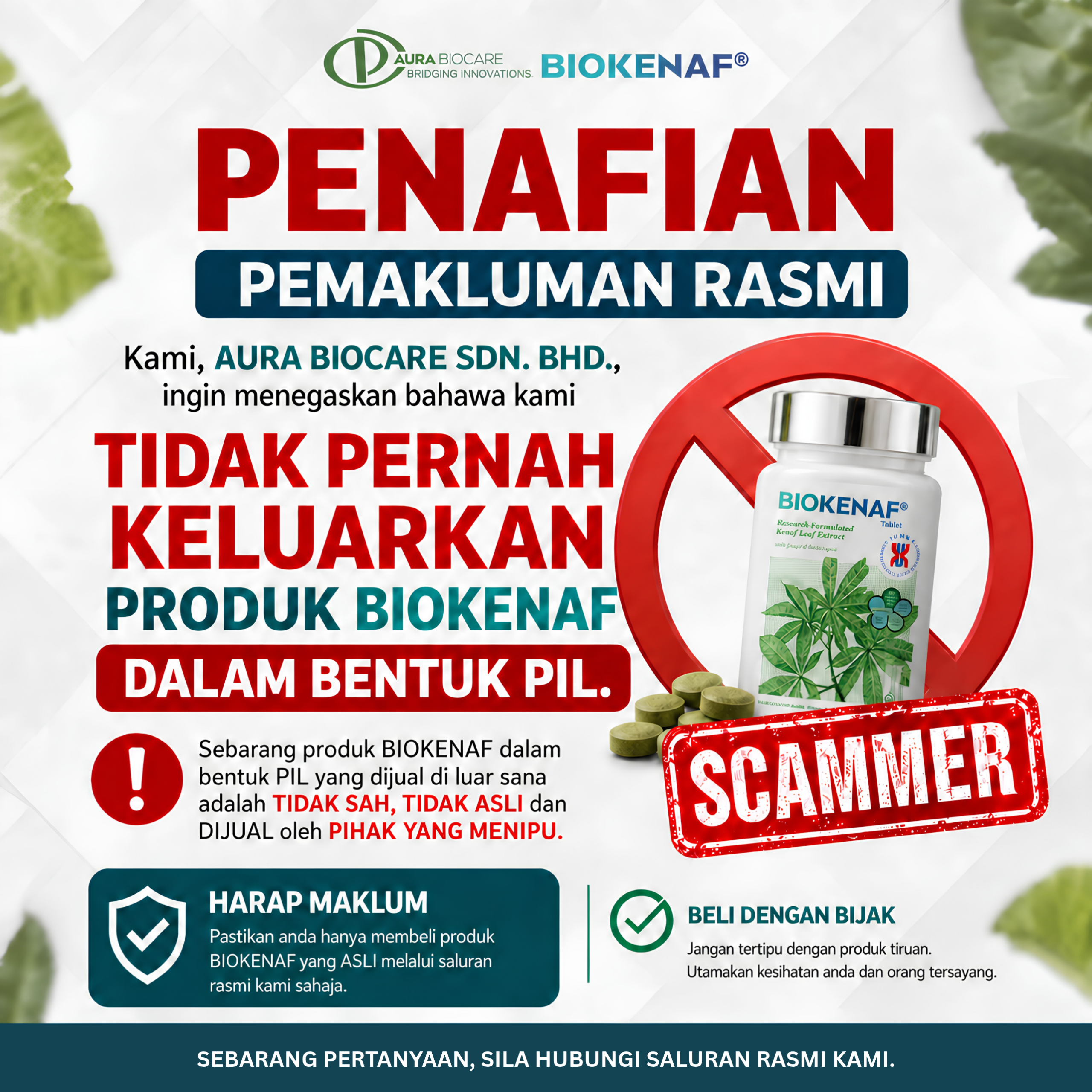 Perhatian - Produk Tiruan