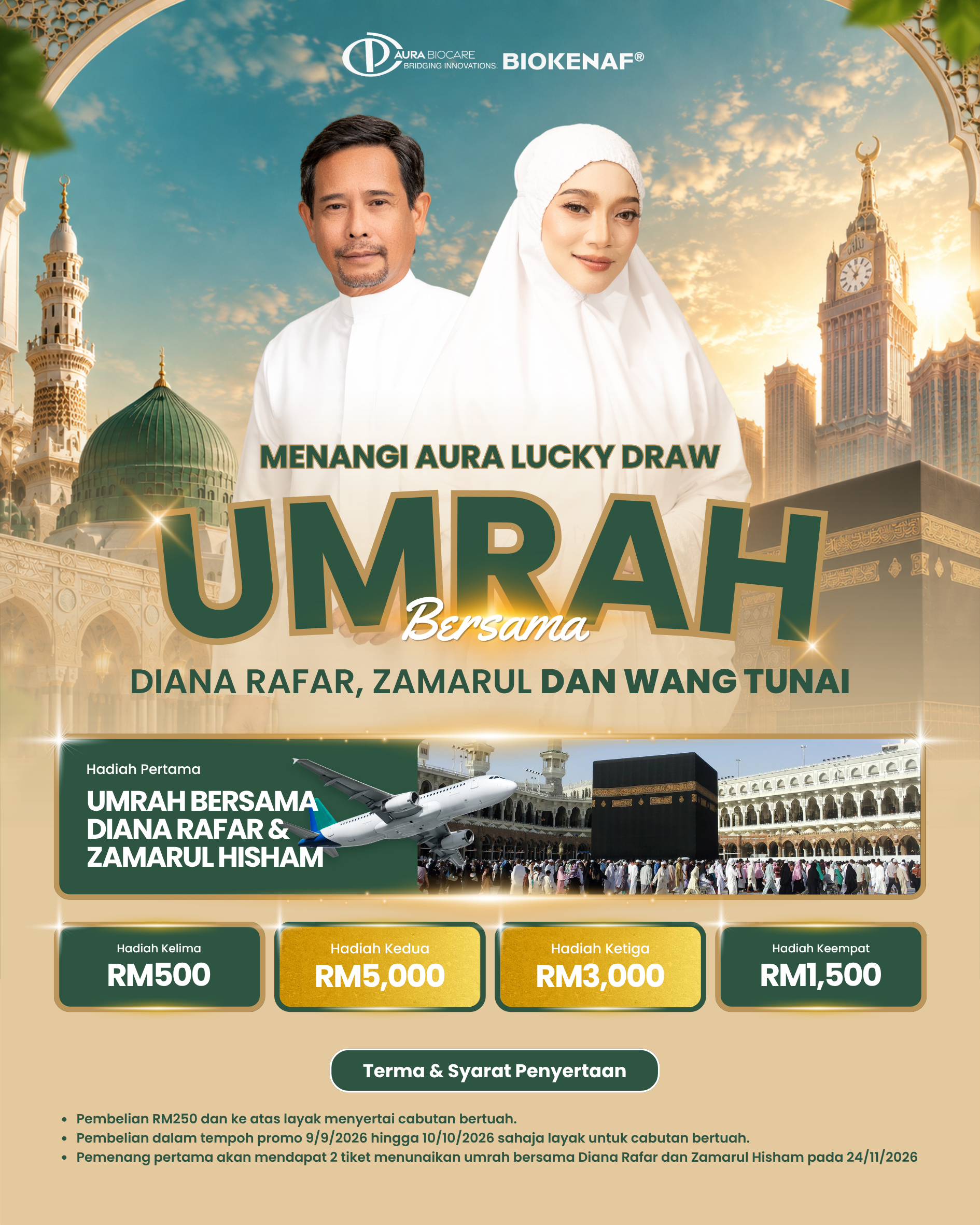 Menang Umrah bersama Diana Rafar & Zamarul