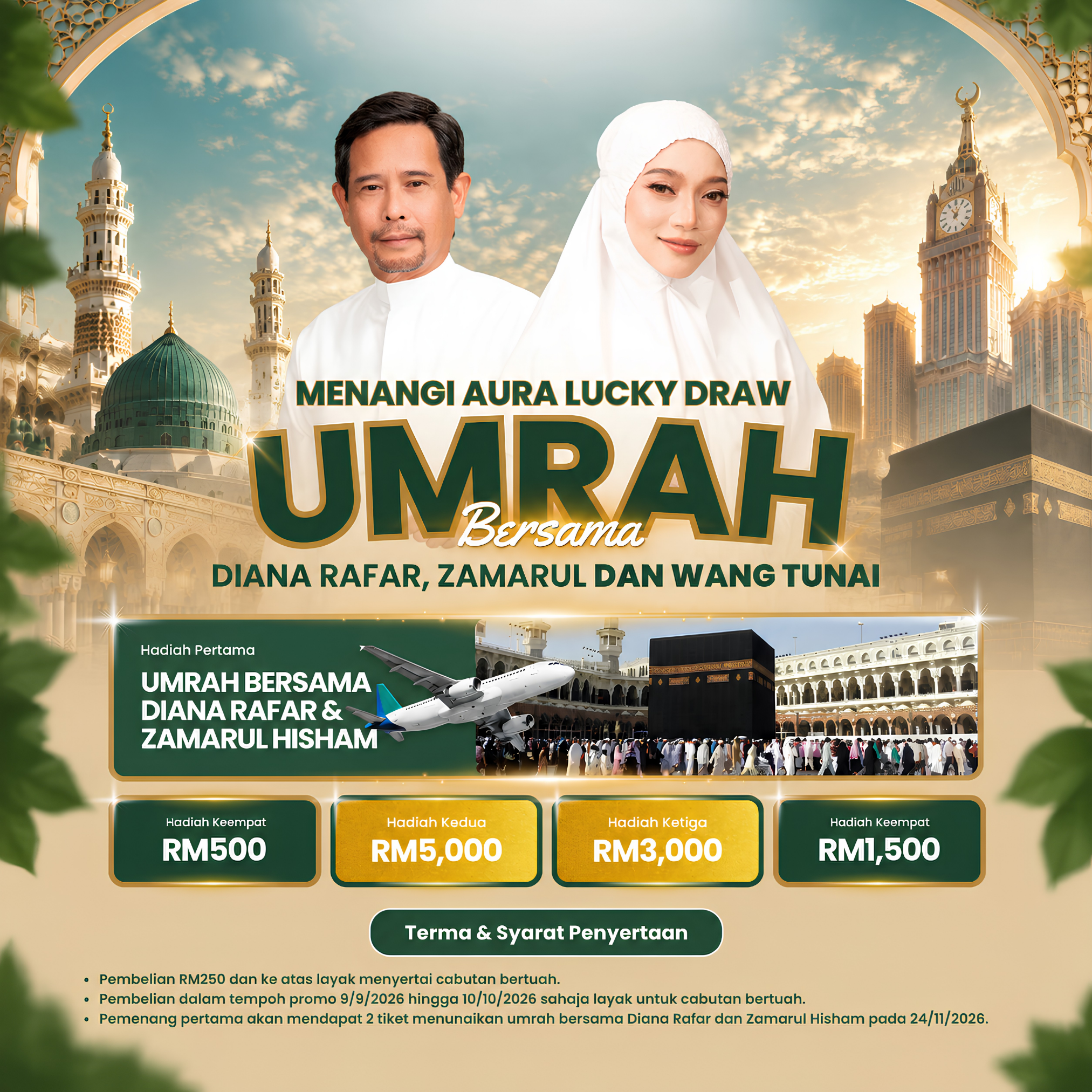 Menang Umrah bersama Diana Rafar & Zamarul